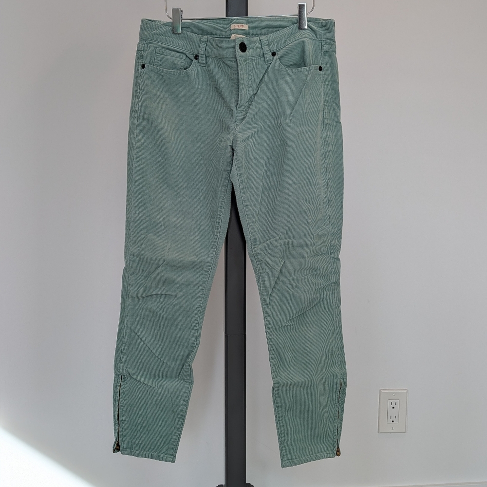 J. Crew Mint Green Corduroy Pants